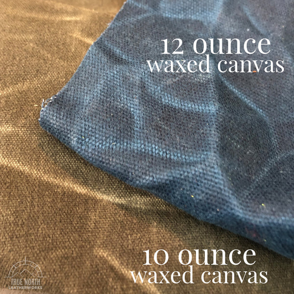 Gray Waxed Canvas and Leather Bucket (12 ounce)