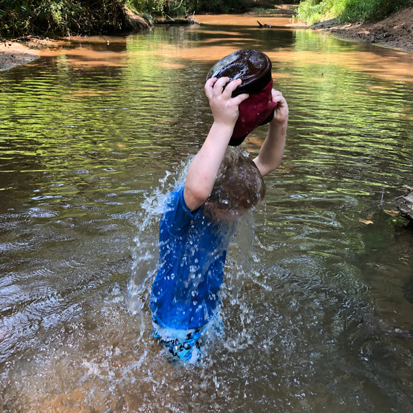 Gray Waxed Canvas and Leather Bucket (12 ounce)
