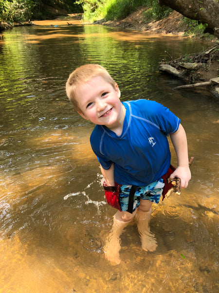 Child size Teal Waxed Canvas and Leather Collecting Pockets