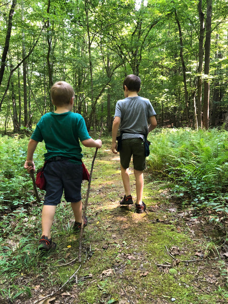 Adult size Brown Waxed Canvas and Leather Collecting Pockets