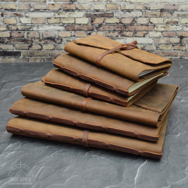 Large Leather Journal With Hand Stitched Pages